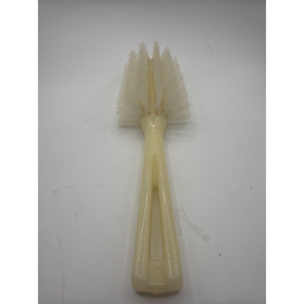 Vintage Stanley Half Round Hair Brush Plastic Nylon Bristle Ivory Cream 8" - Picture 3 of 3